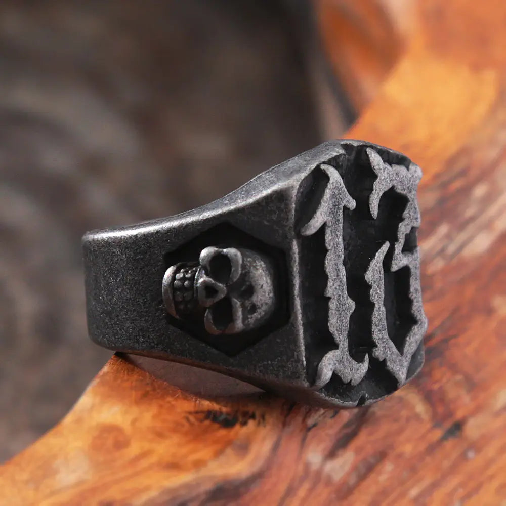 Number 13 Stainless Steel Ring