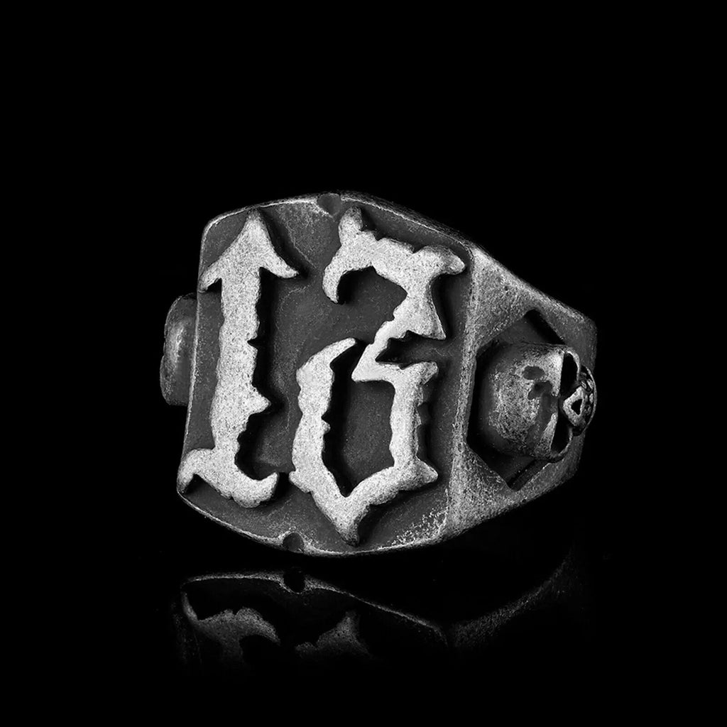 Number 13 Stainless Steel Ring