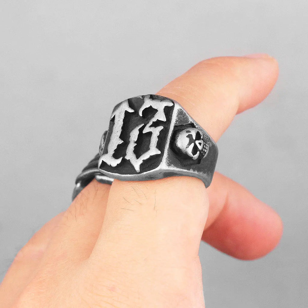 Number 13 Stainless Steel Ring