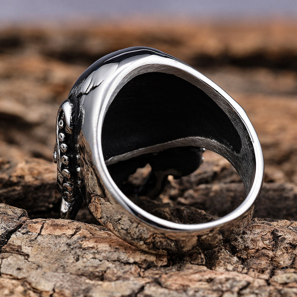 Octopus Skull Stainless Steel Ring