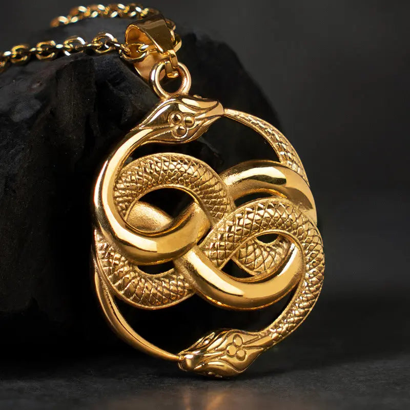 Ouroboros Stainless Steel Pendant
