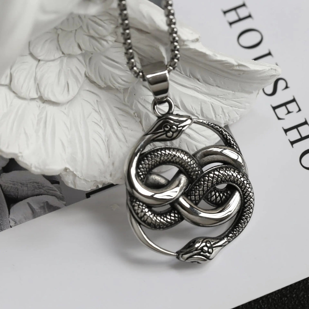 Ouroboros Stainless Steel Pendant