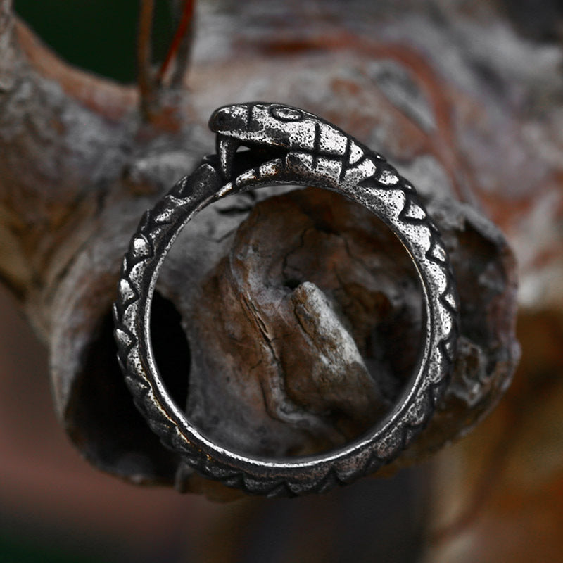 Ouroboros Stainless Steel Ring