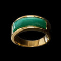 Parts Embedded Gemstone Stainless Steel Ring Band