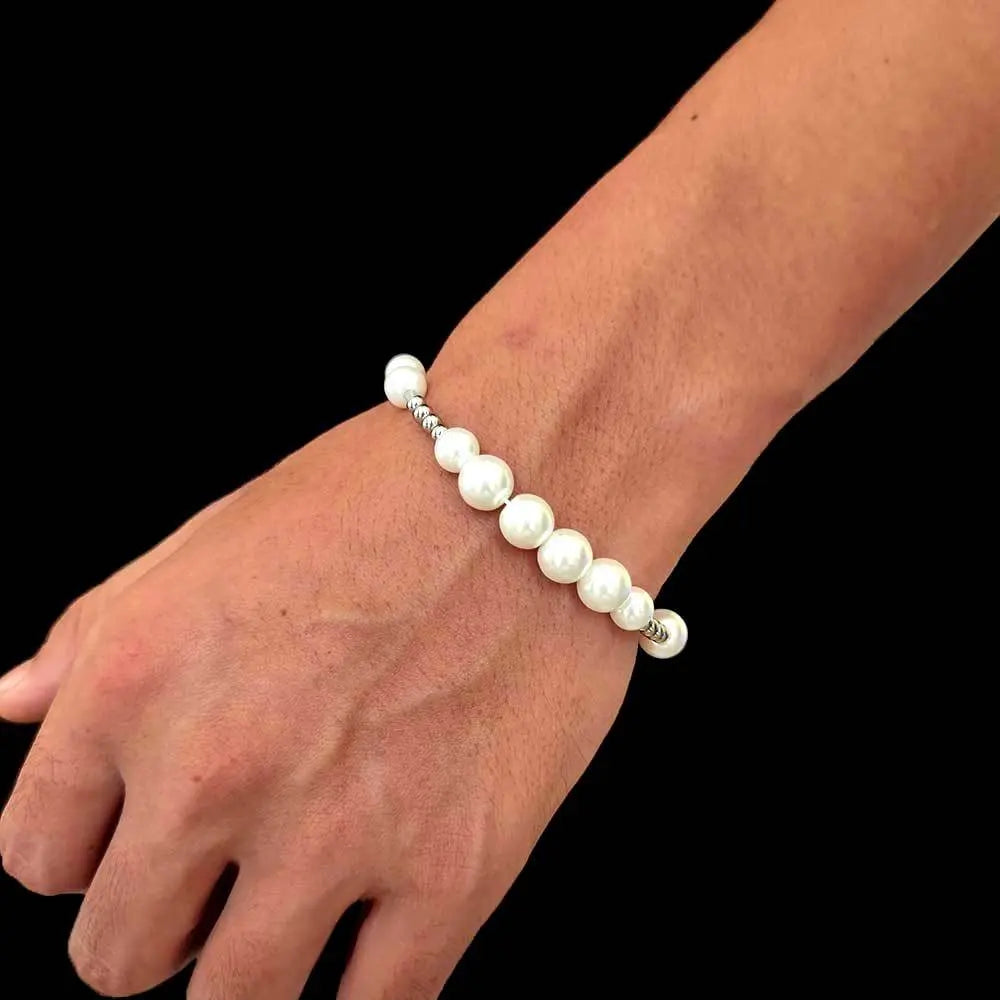 Pearl With Steel Necklace
