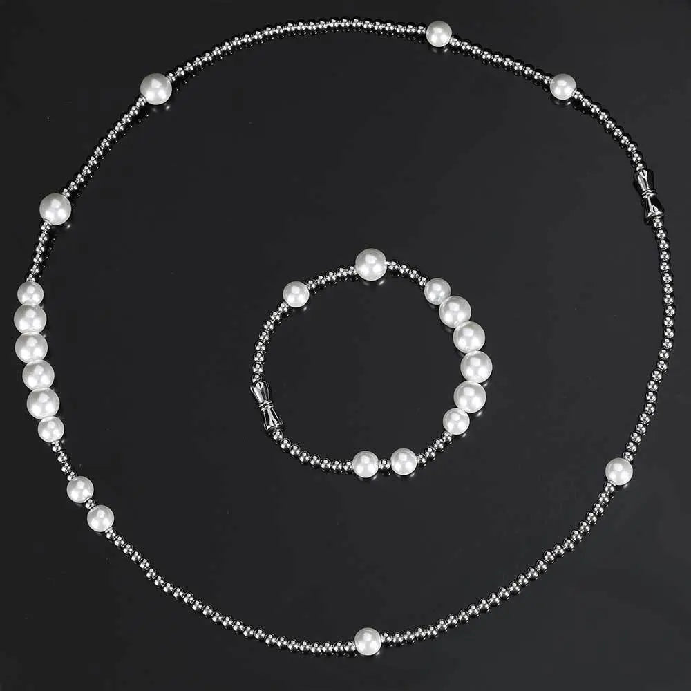 Pearl With Steel Necklace