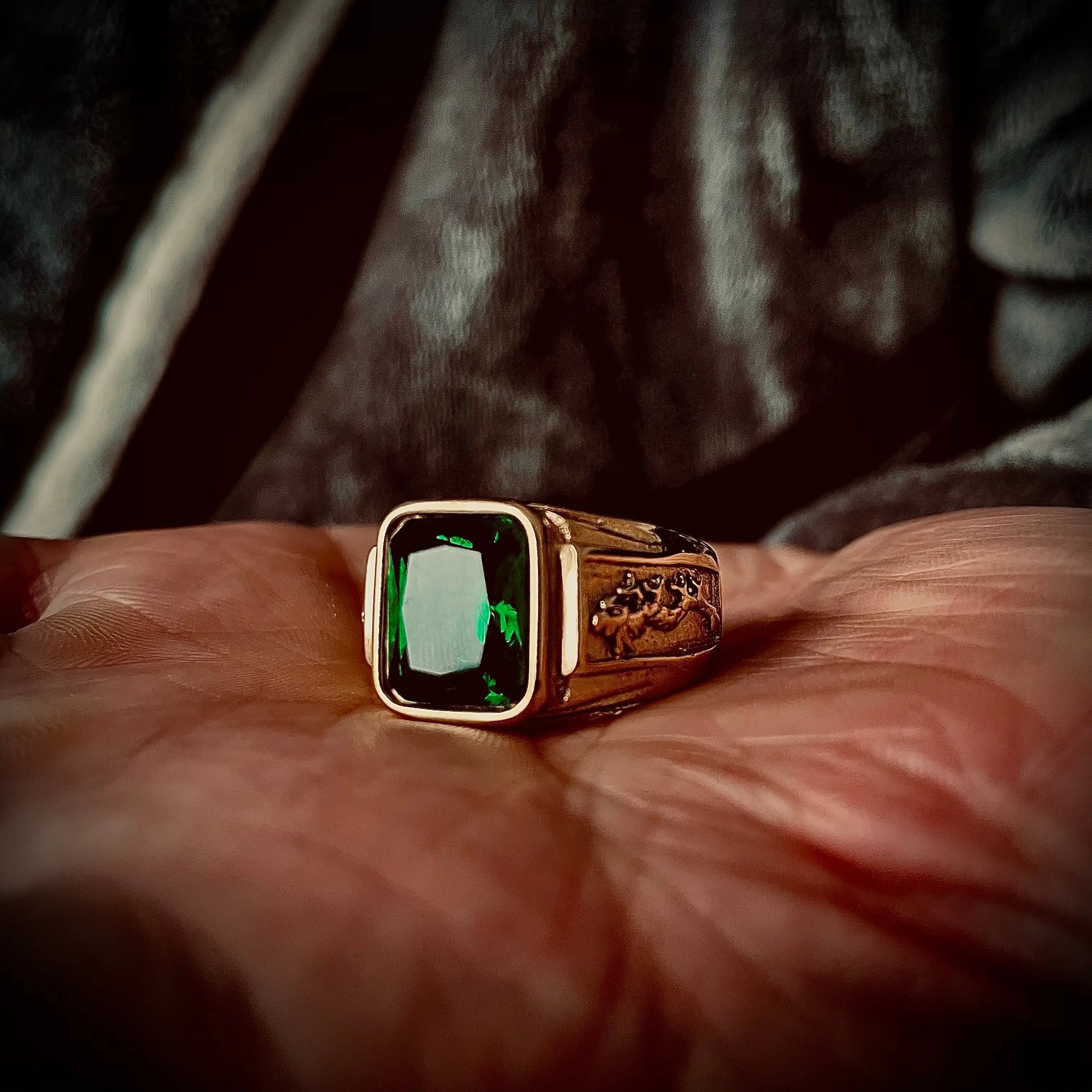 Phoenix Gold Plated Gemstone Ring