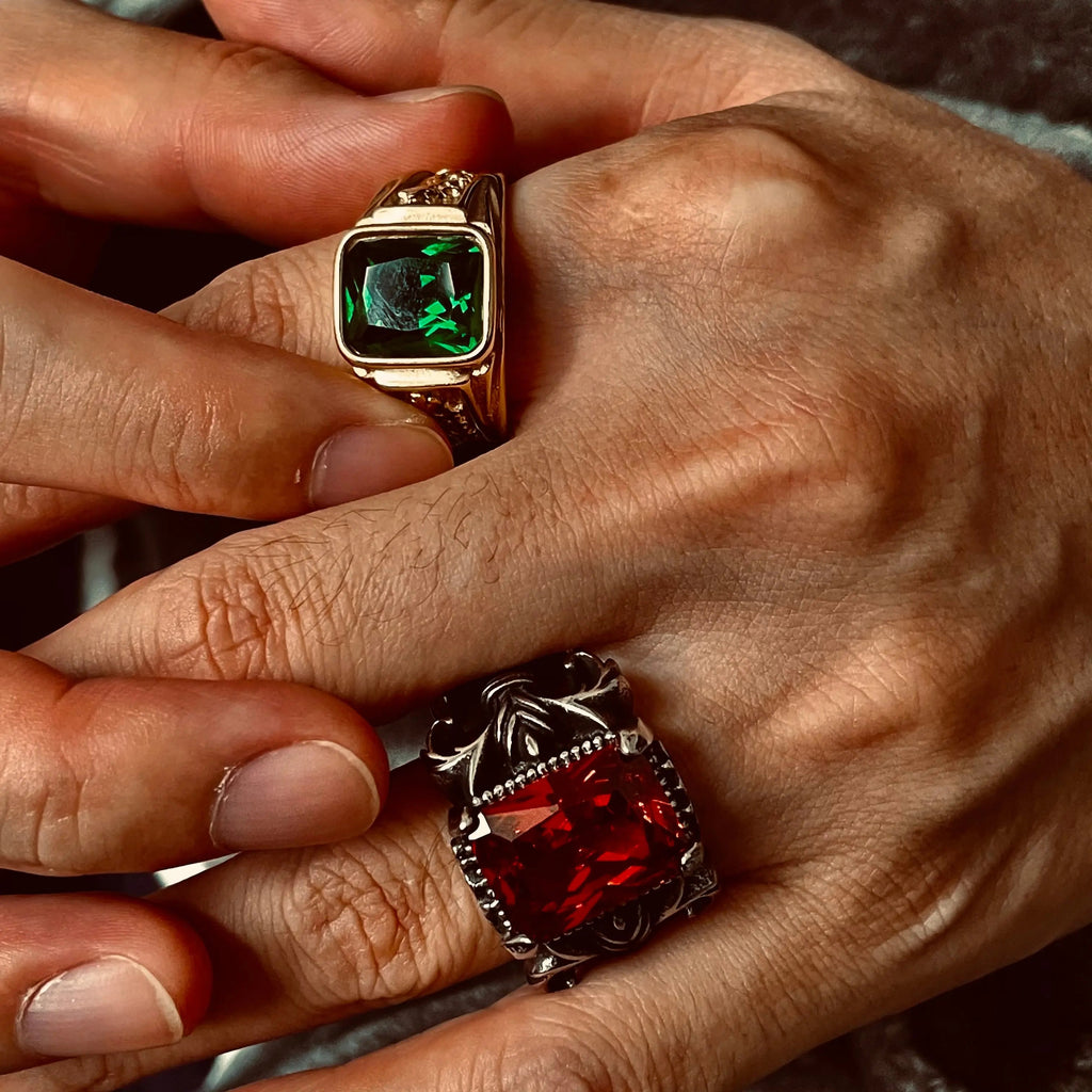 Phoenix Gold Plated Gemstone Ring