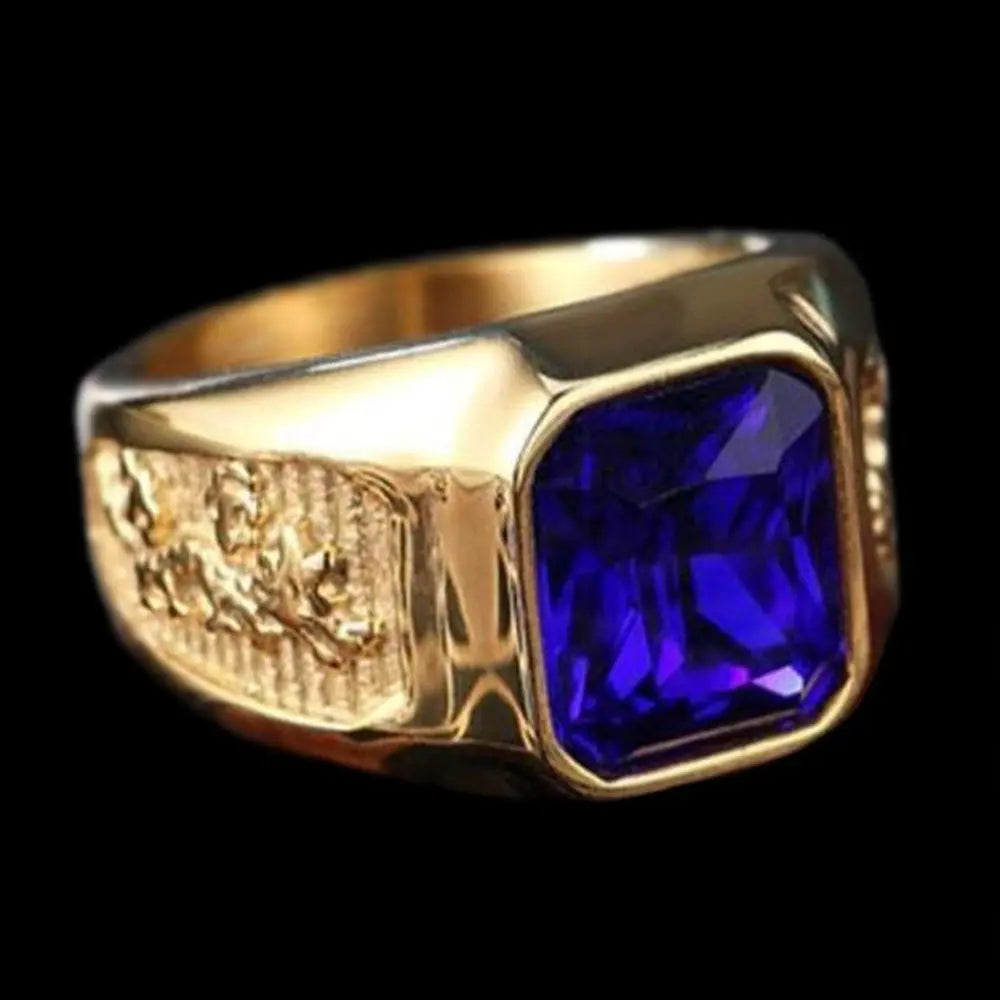 Phoenix Gold Plated Gemstone Ring
