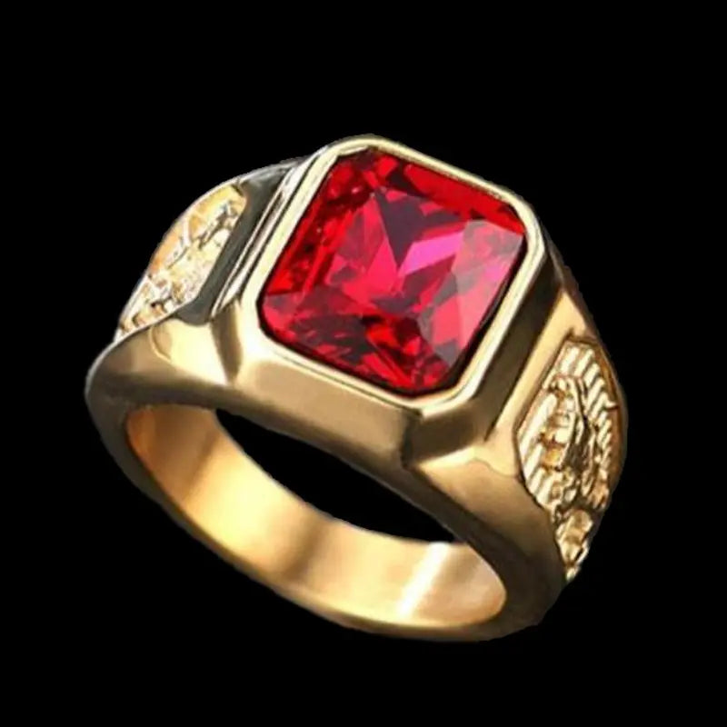 Phoenix Gold Plated Gemstone Ring