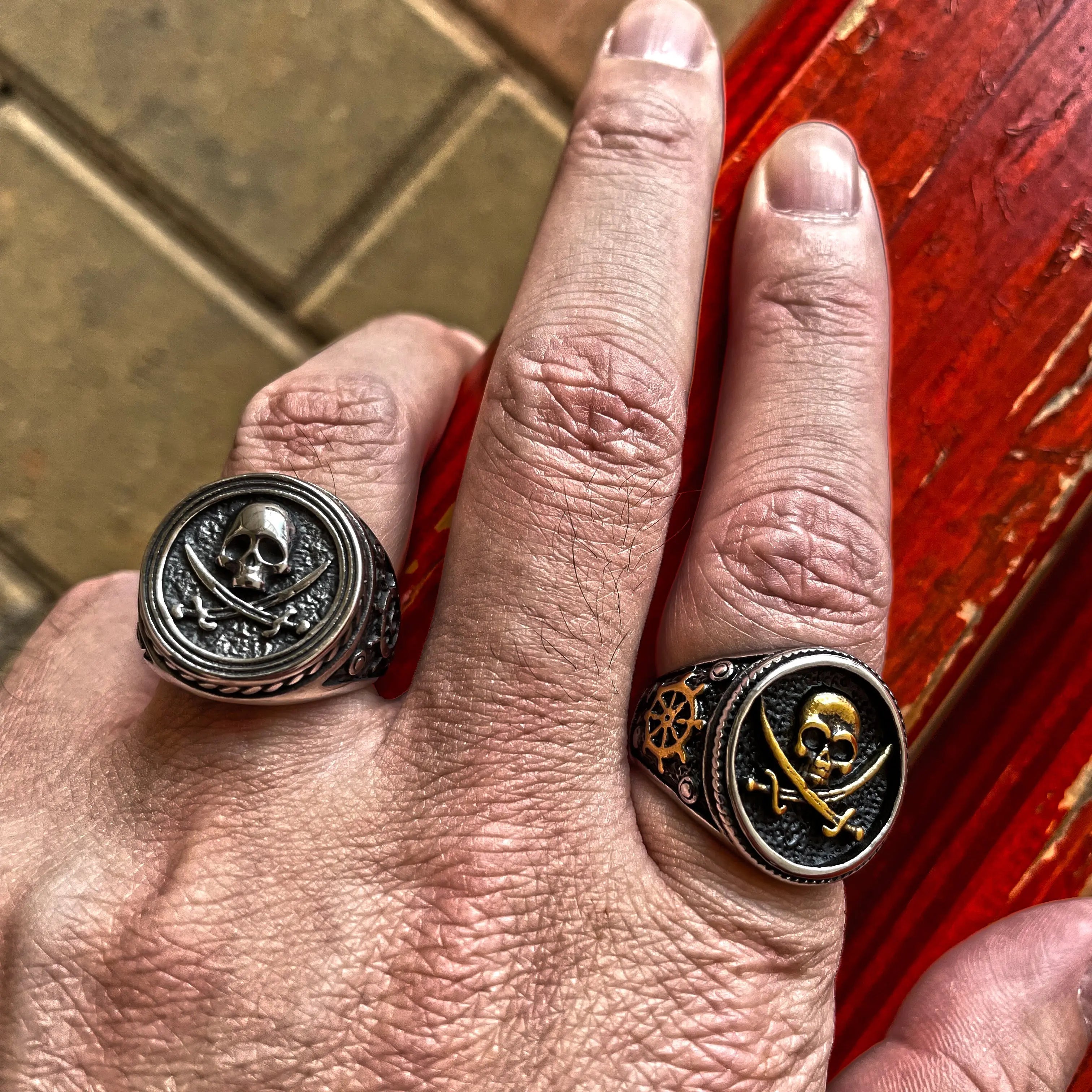 Pirate Skull Stainless Steel Ring