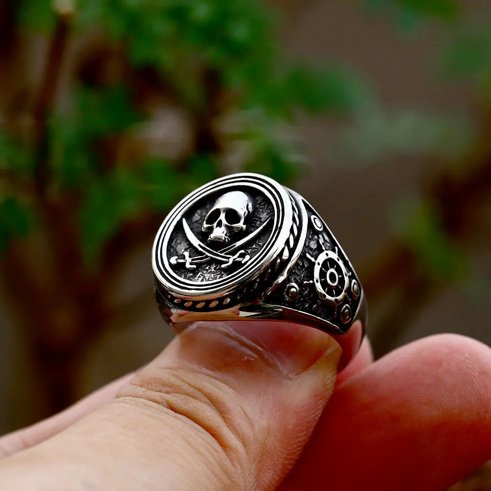 Pirate Skull Stainless Steel Ring