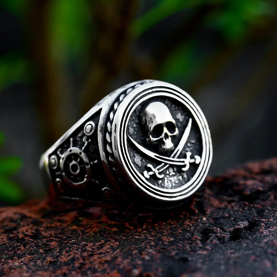 Pirate Skull Stainless Steel Ring