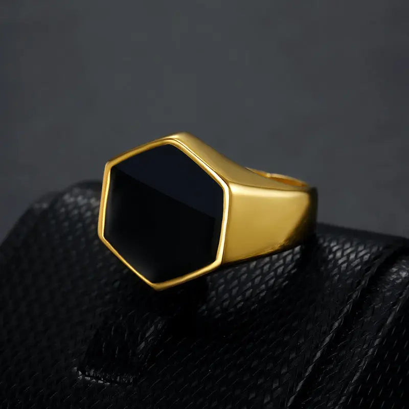 Polygon Stainless Steel Ring