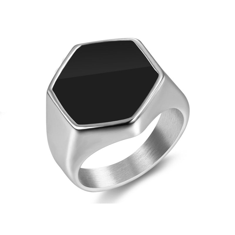 Polygon Stainless Steel Ring
