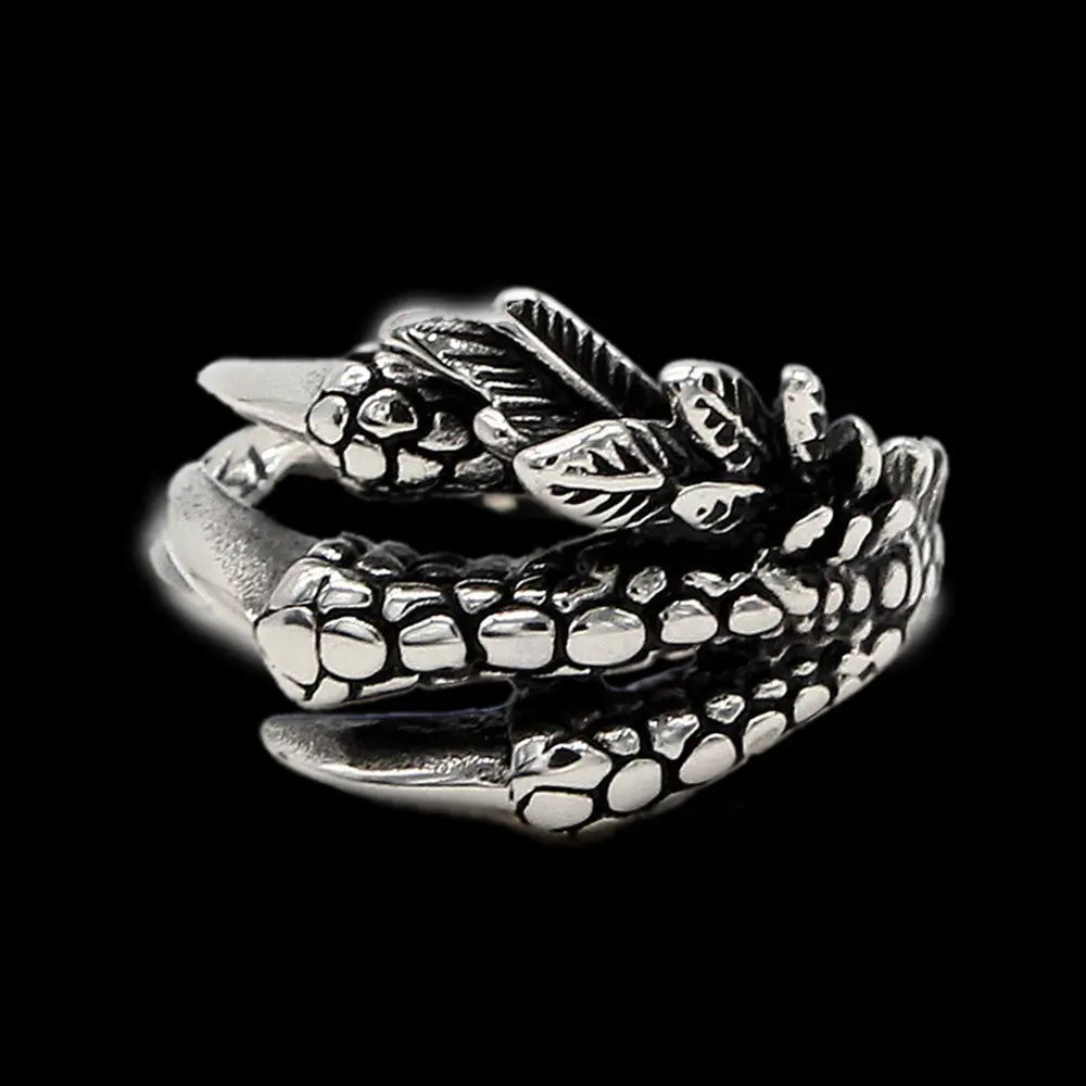 Punk Eagle Claw Stainless Steel Ring