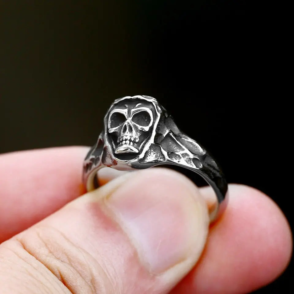 Punk Special Shape Skull Stainless Steel Ring