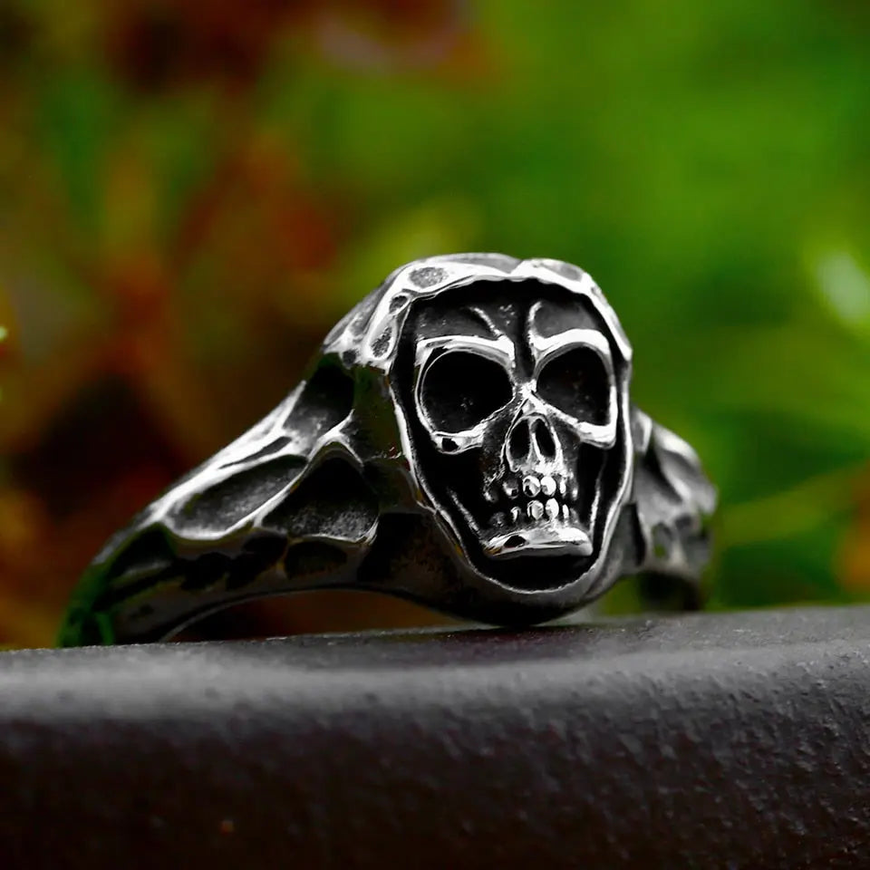 Punk Special Shape Skull Stainless Steel Ring