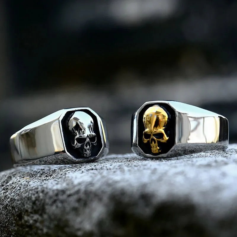 Punk Stainless Steel Skull Ring