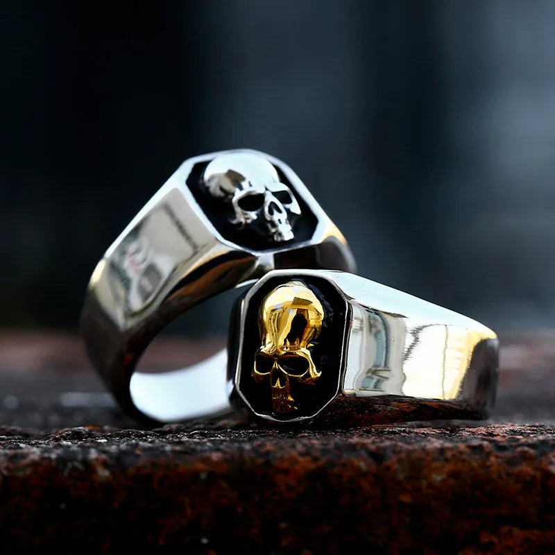 Punk Stainless Steel Skull Ring