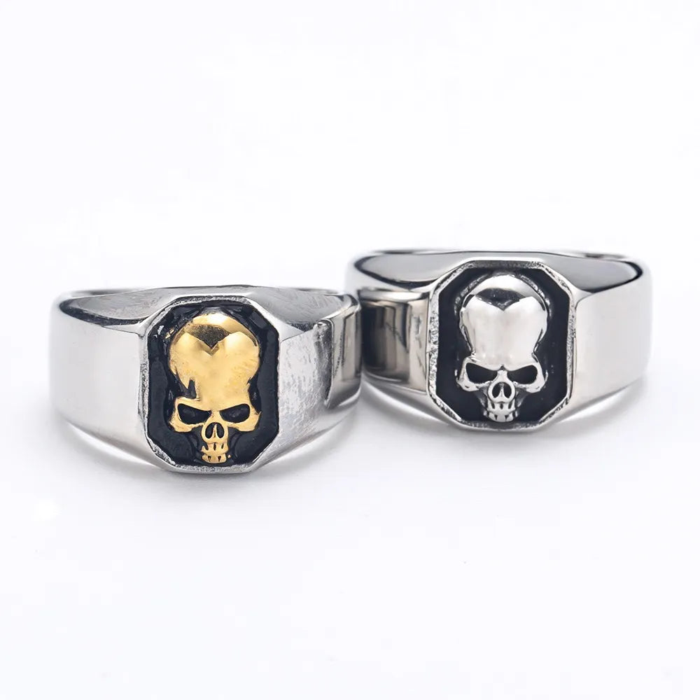 Punk Stainless Steel Skull Ring