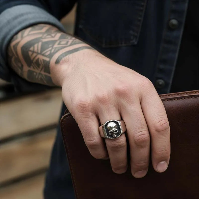 Punk Stainless Steel Skull Ring