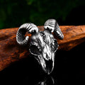 Ram Head Skull Stainless Steel Pendant
