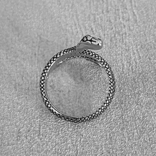 Retro Snake Stainless Steel Ring