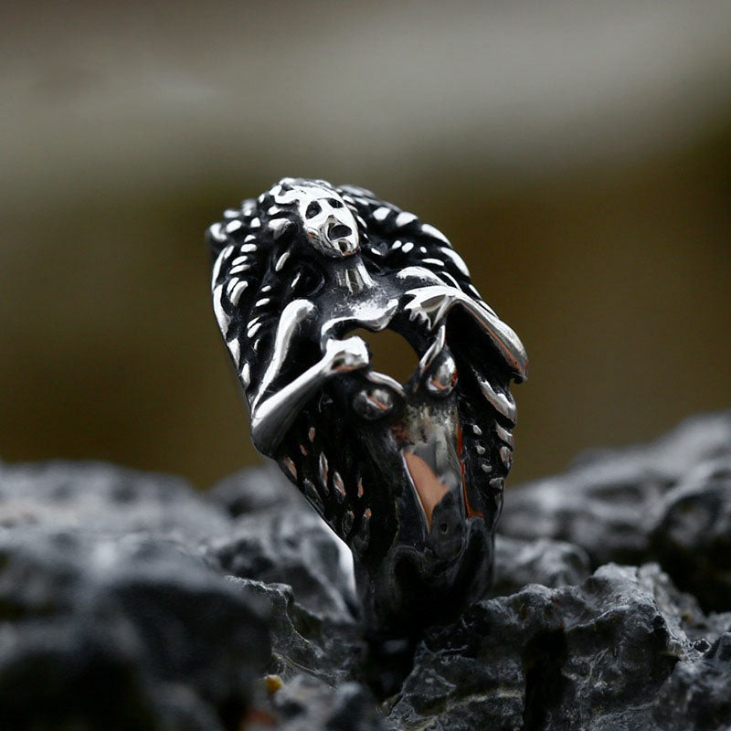 Rip The Heart Out Stainless Steel Ring