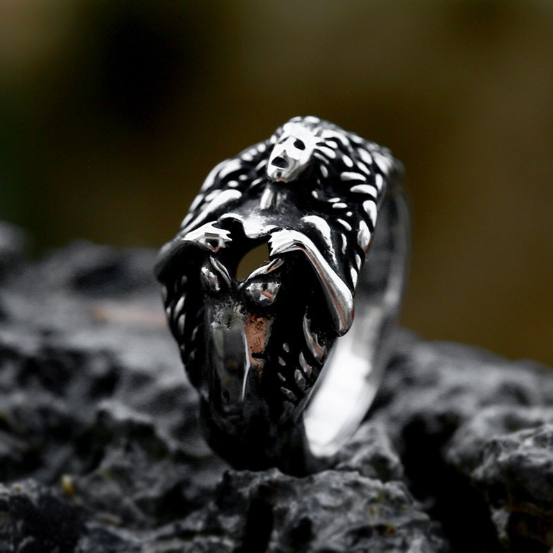 Rip The Heart Out Stainless Steel Ring