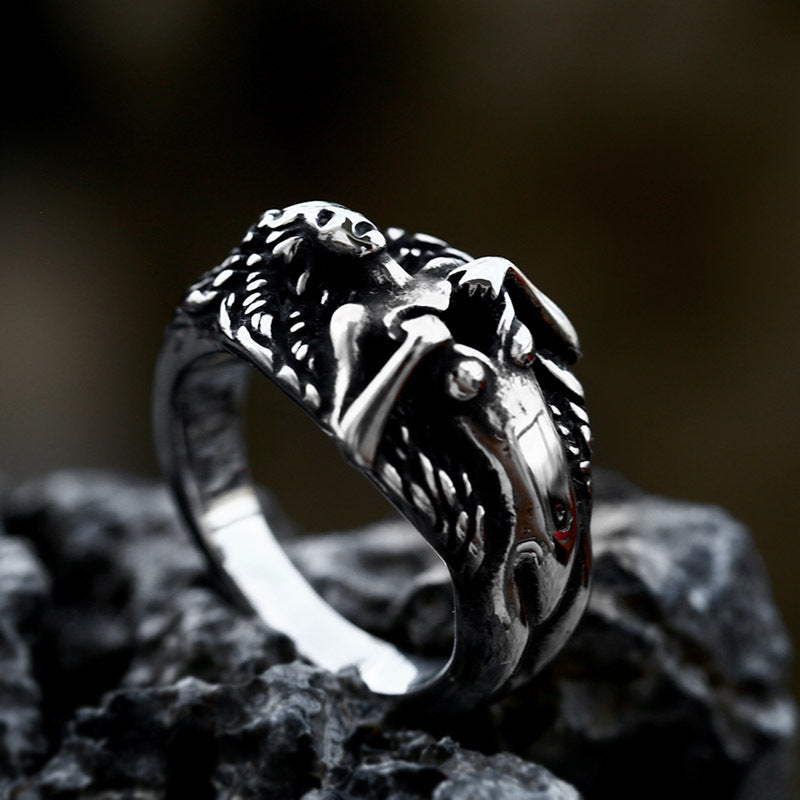 Rip The Heart Out Stainless Steel Ring