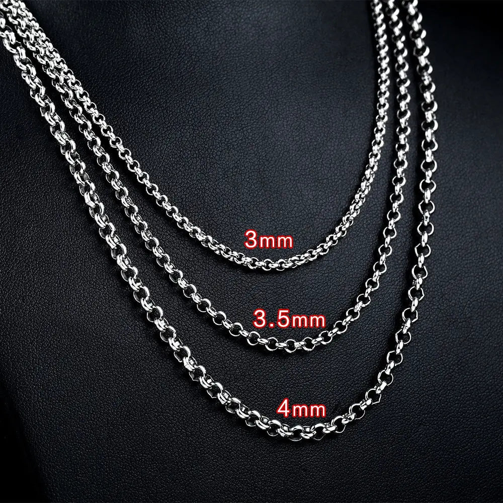 Rolo Chain Stainless Steel Necklace