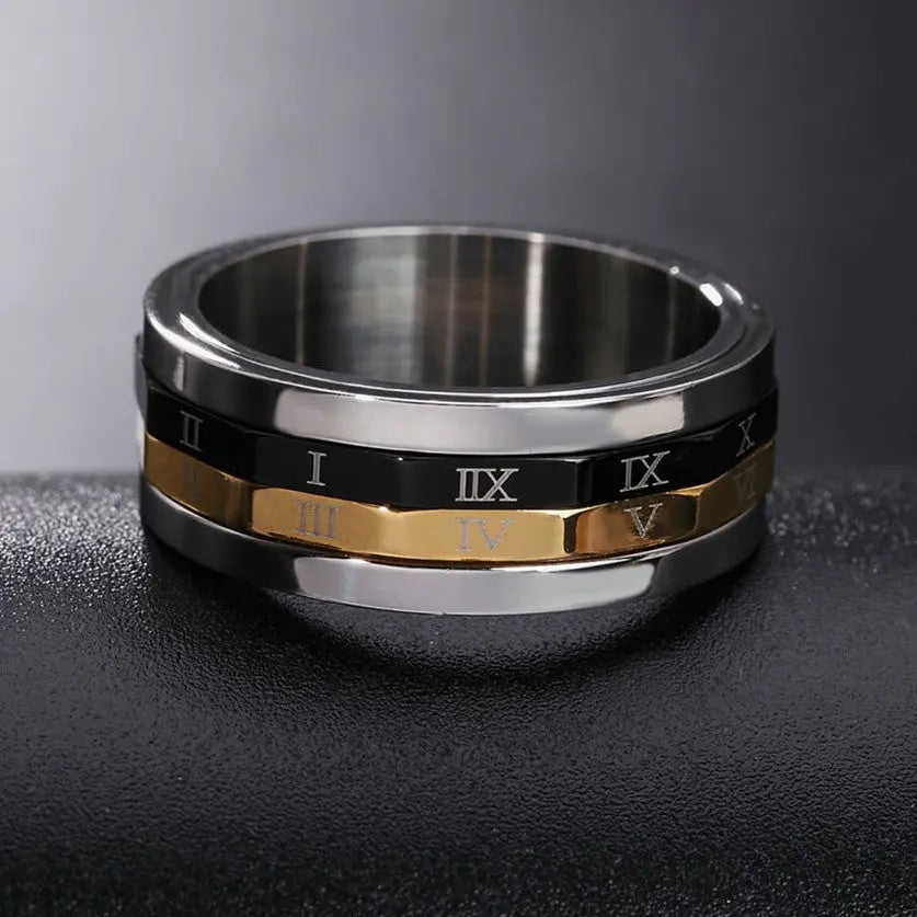 Rotating Roman Numeral Ring