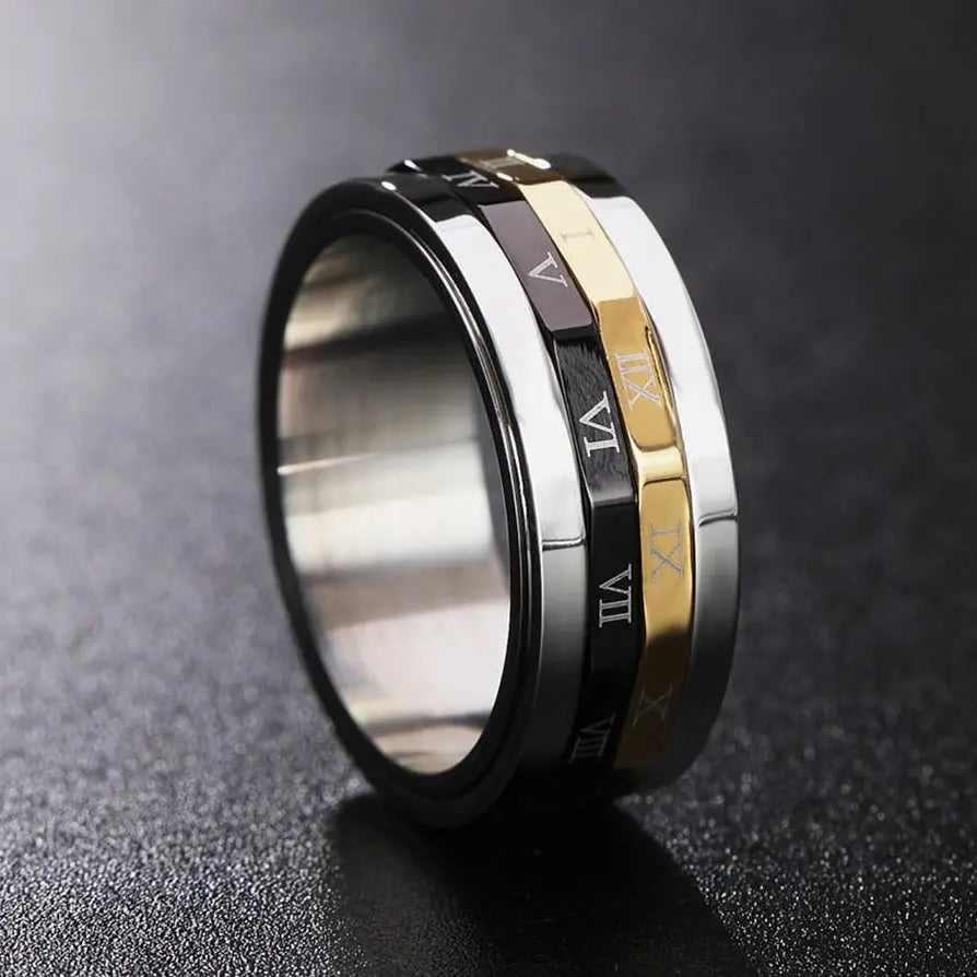 Rotating Roman Numeral Ring