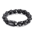 Rugged Skull Stainless Steel Bracelet