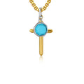 Stone Cross Pendant
