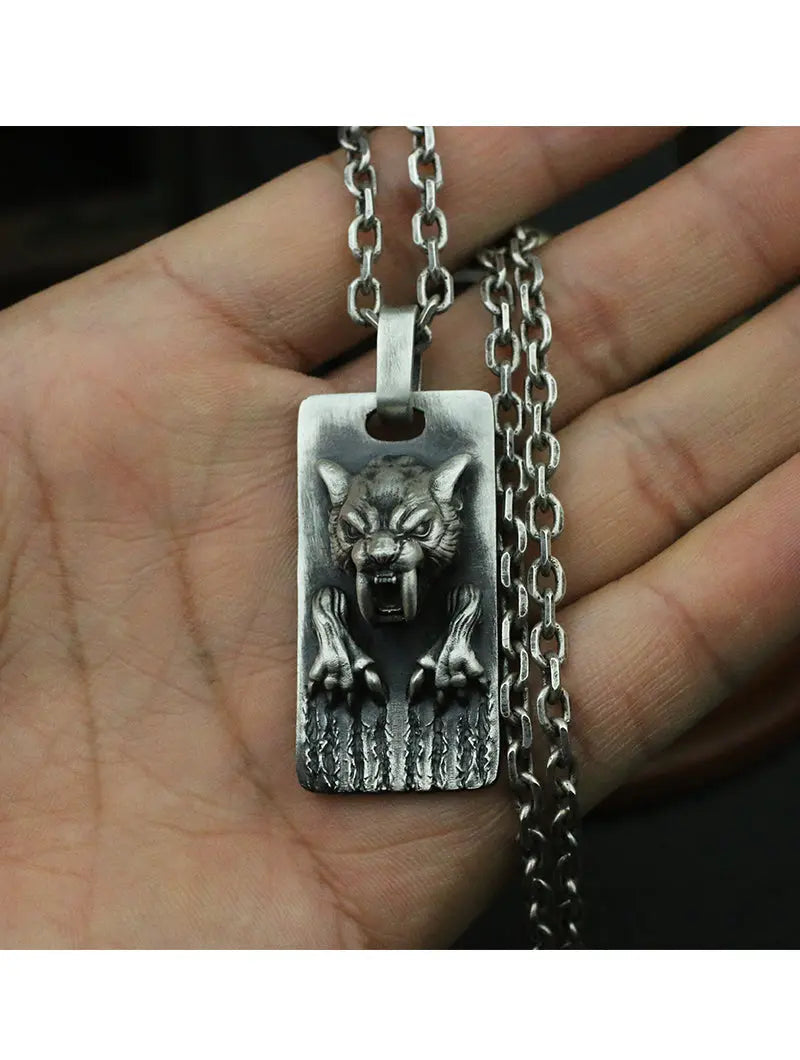 Saber Tooth Tiger Army Pendant