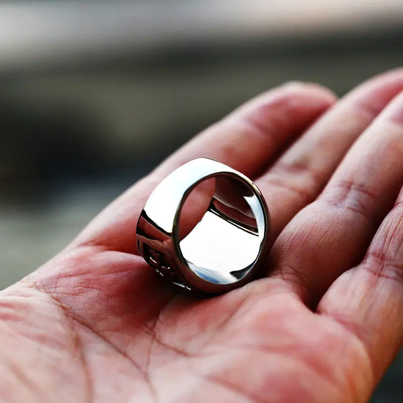 Saint Benedict Meda Stainless Steel Ring