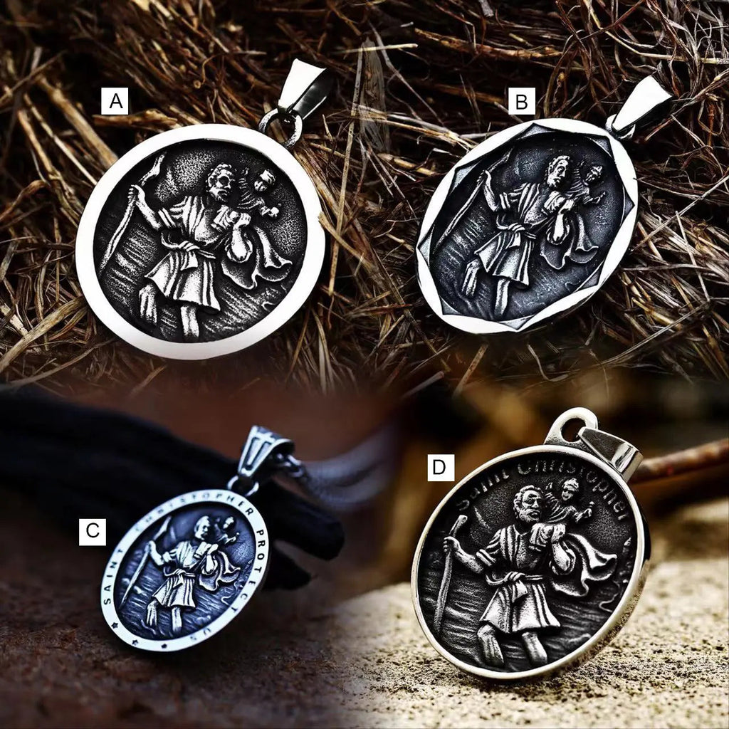 Saint Christopher Stainless Steel Pendant