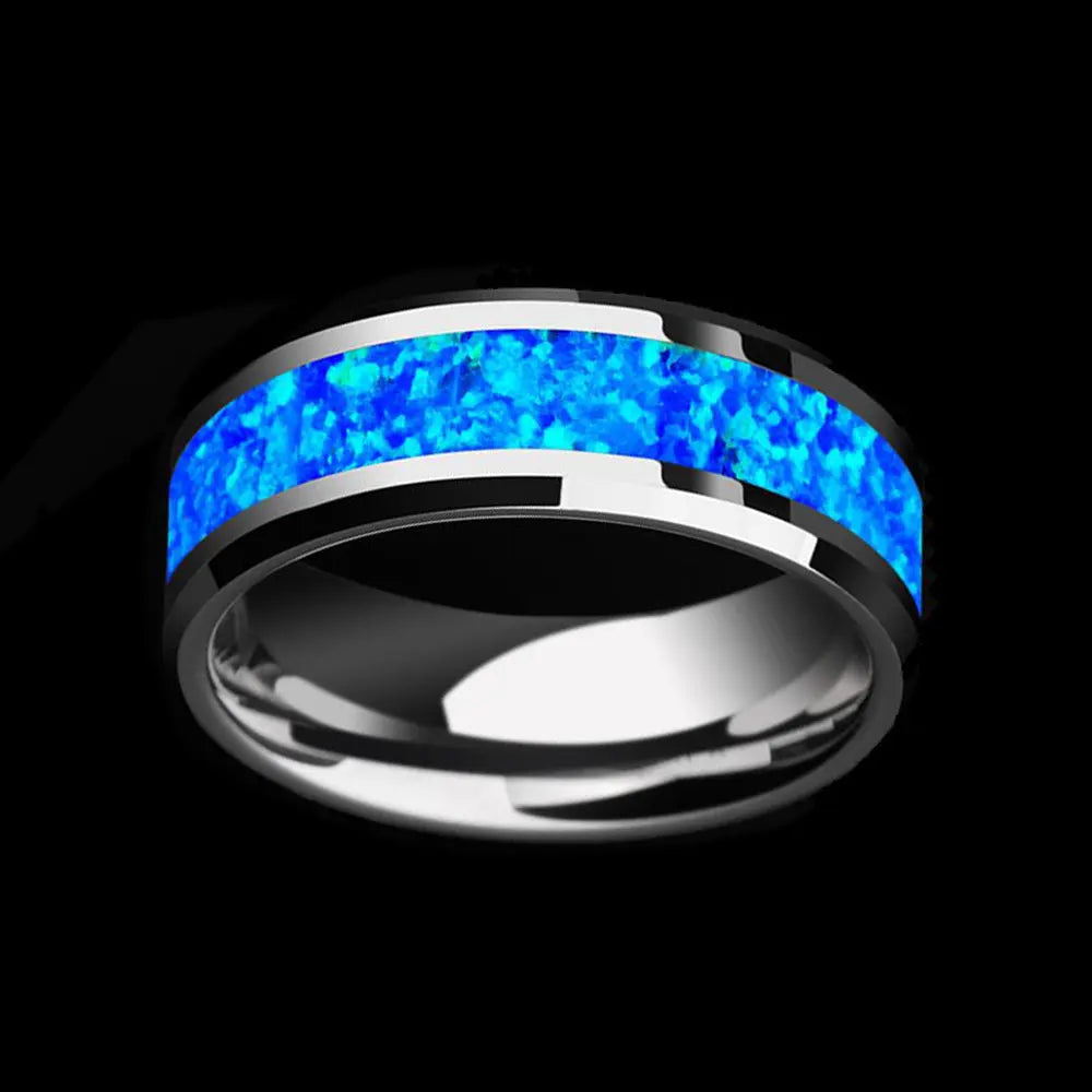 Sapphire Stainless Steel Simple Band
