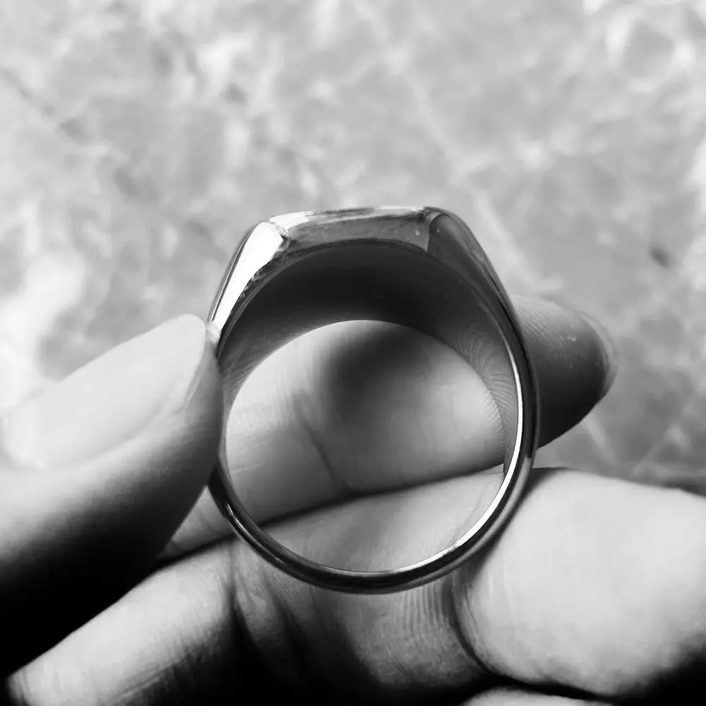 Shell Gem Stainless Steel Ring
