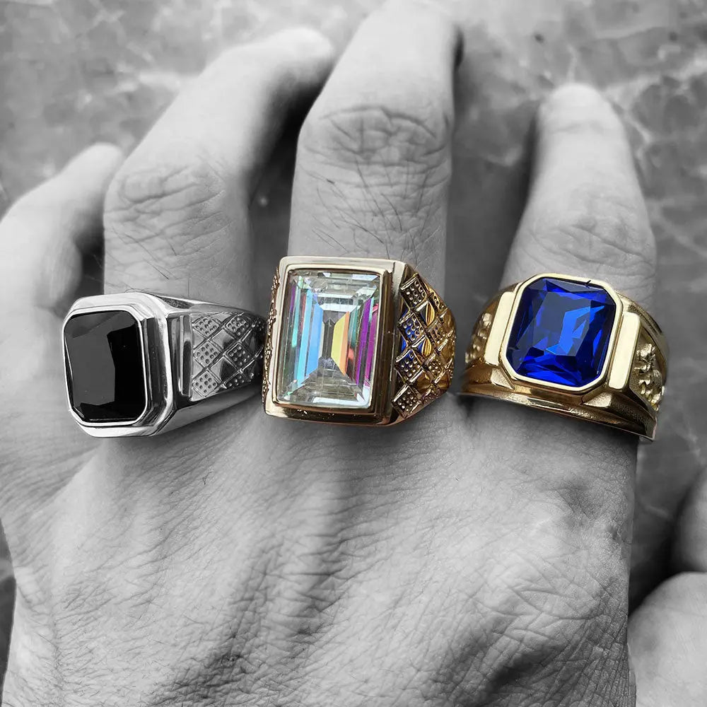 Simple Colored Gemstone Ring