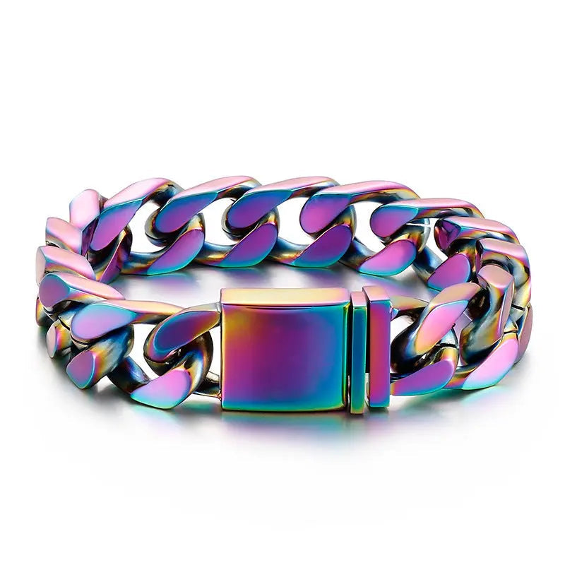 Simple Cuban Stainless Steel Bracelet