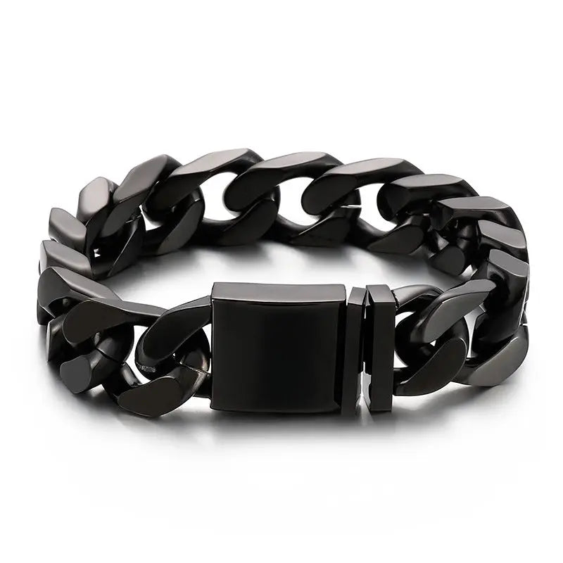 Simple Cuban Stainless Steel Bracelet