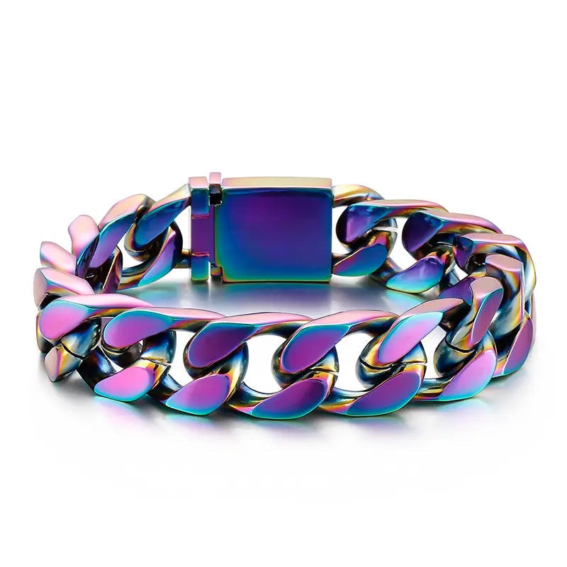 Simple Cuban Stainless Steel Bracelet