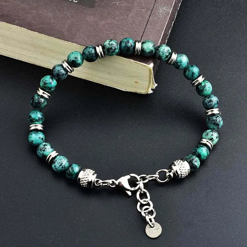 Single-row Round Bead Adjustable Bracelet