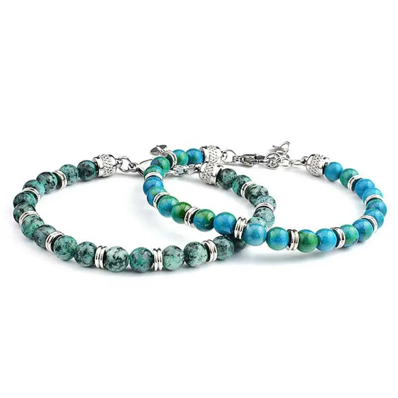 Single-row Round Bead Adjustable Bracelet