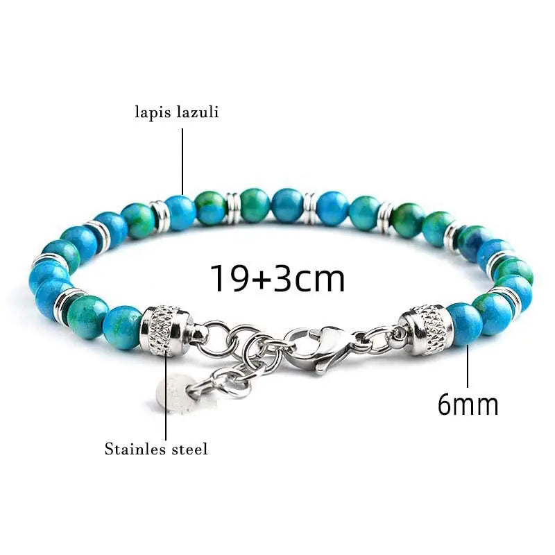 Single-row Round Bead Adjustable Bracelet