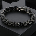 Skull Chain Link Spliced Stainless Steel Bracelet