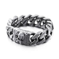 Skull Clasp Stainless Steel Bracelet